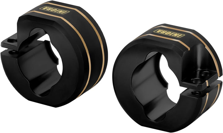 INJORA Messing Hinterachs-Gegengewichte 14g/Stück Upgrade-Teil für TRX4M 1/18 RC Crawler, Schwarz