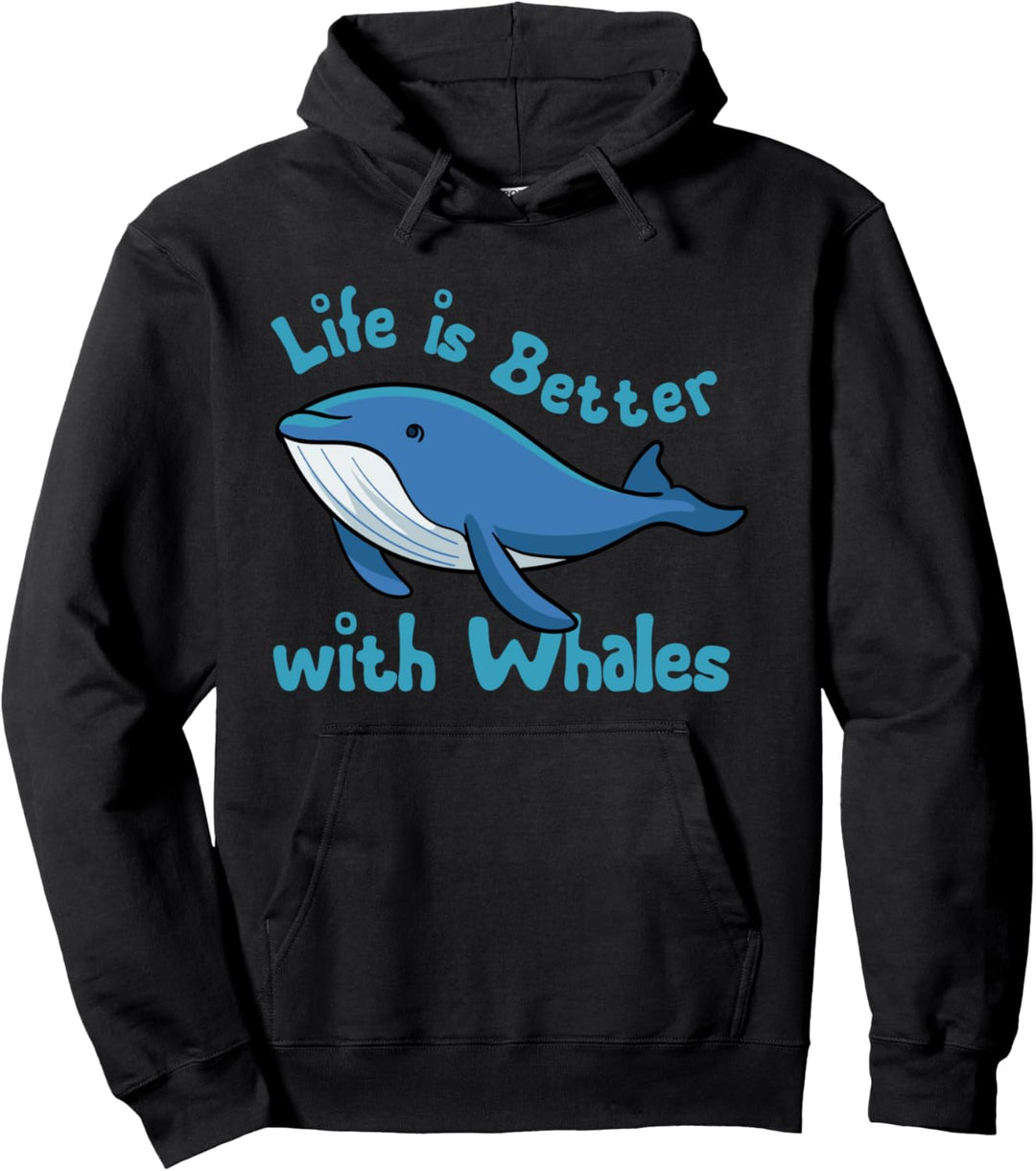 Leben mit Walen Meerestier Orca Pullover Hoodie