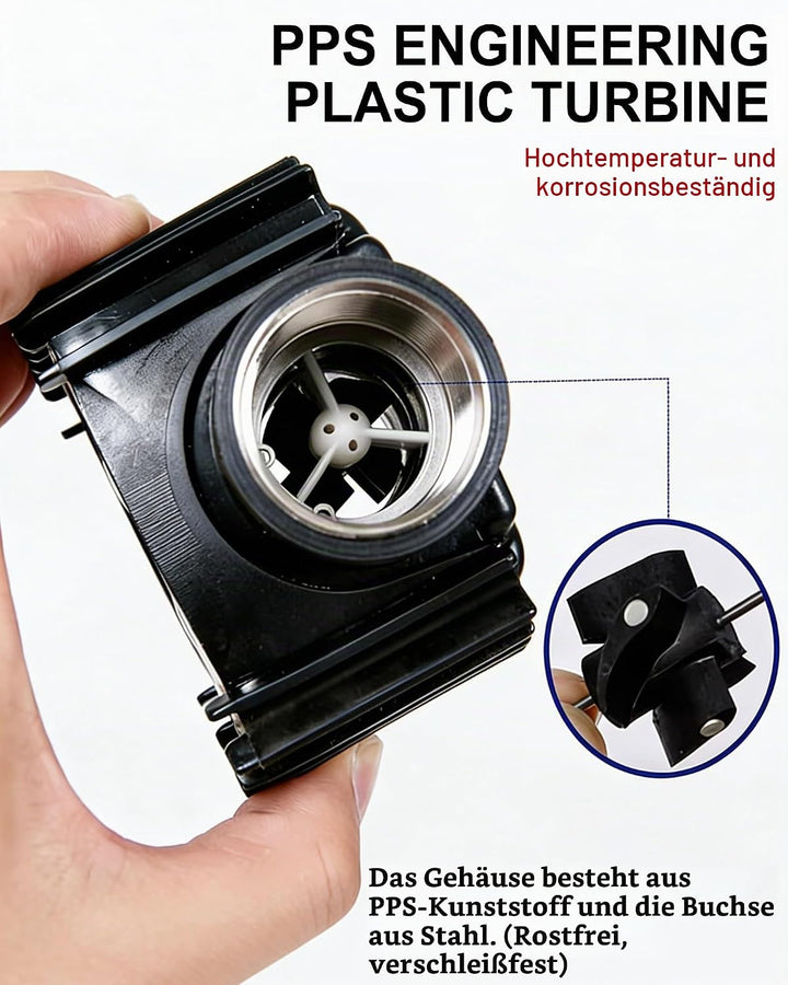 Durchflussmesser Digitalanzeige, Hochpräziser Wasser-Diesel-Durchflussmesser, Durchflussmesser für D