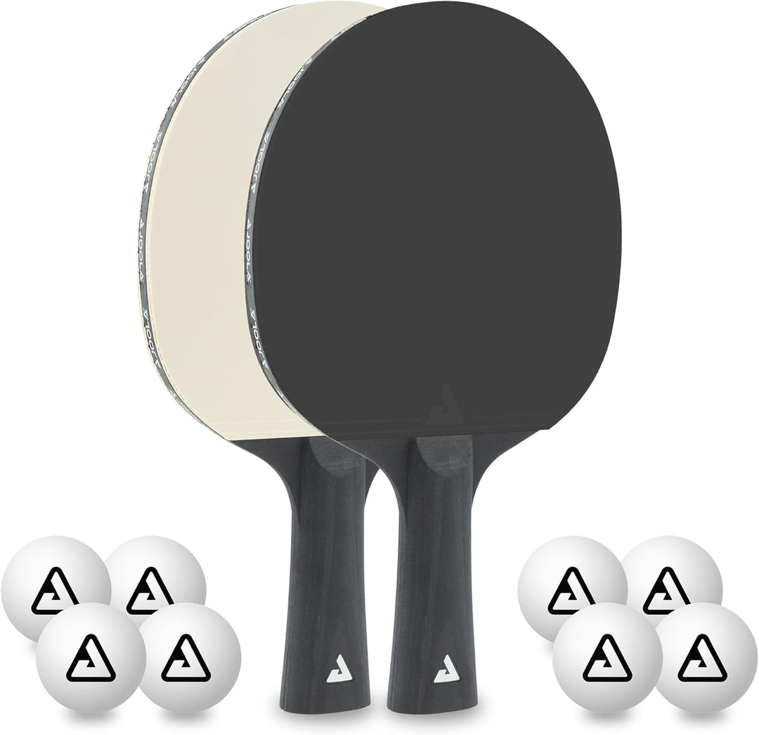 Joola Table Tennis Bat Set Consisting of 2 Table Tennis Bats + 8 Table Tennis Balls - Ideal for Fami