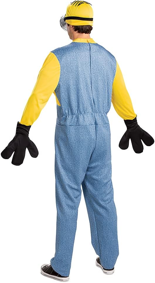 Disguise Herren Minion Deluxe Adult Stuart Costume Erwachsenenkostme Medium (38-40) US Mehrfarbig, M