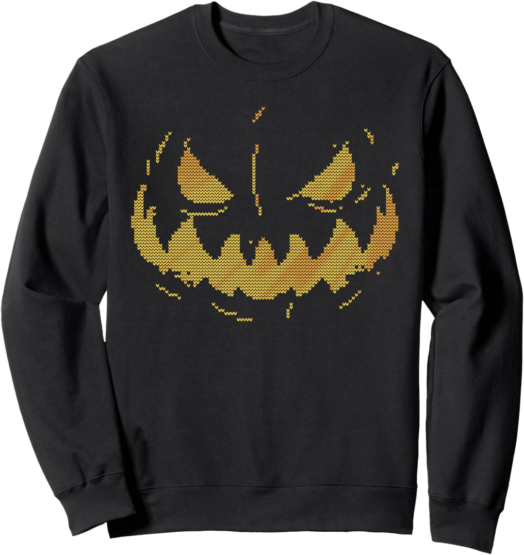 Kürbis Gesicht hässlich Halloween Sweatshirt