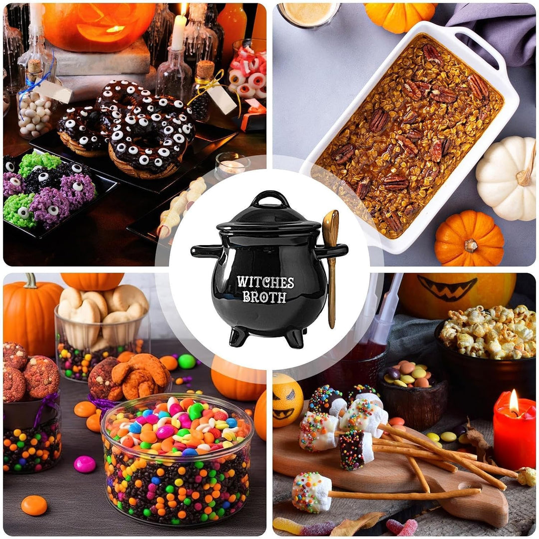 Generisch Suppen- Keramik, Schwarzer SuppenDekoration | Halloween Hexeneimer Für Themen-Partys, Grus