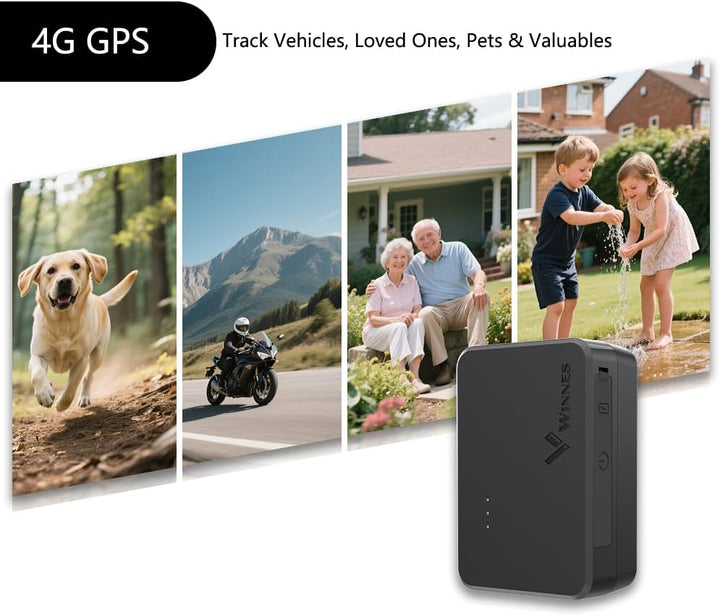 TKMARS Klein 4G Auto GPS, integrierte SIM-Karte(ABO erforderlich), 60 Tage Lange Akkulaufzeit, Magne