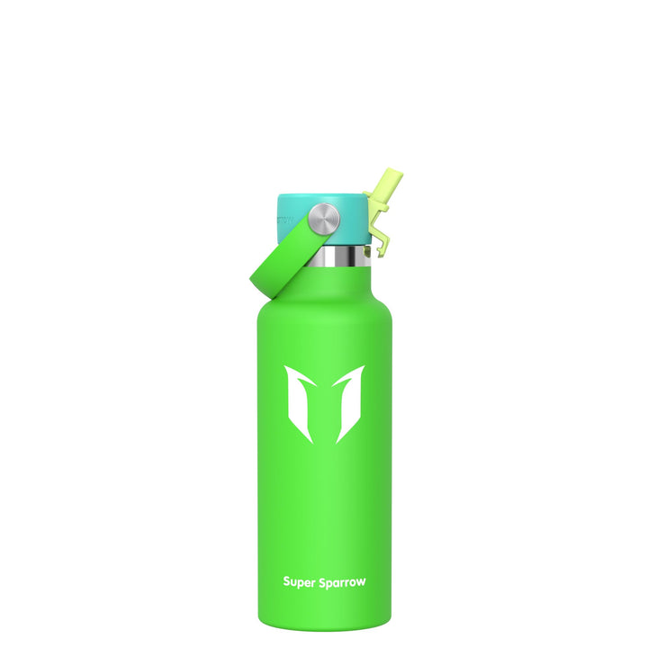 Super Sparrow Trinkflasche Edelstahl - Thermobecher - 350ml, 500ml, 750ml, 1L - Standardmund Stroh-D