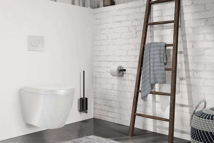 Zack CARVO Toilettenrollenhalter, Metall, schwarz