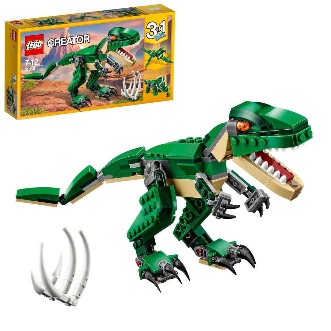 LEGO Creator Dinosaurier, 3in1 Spielzeug-Modell zum Bauen von T-Rex, Triceratops und Pterodactylus-F