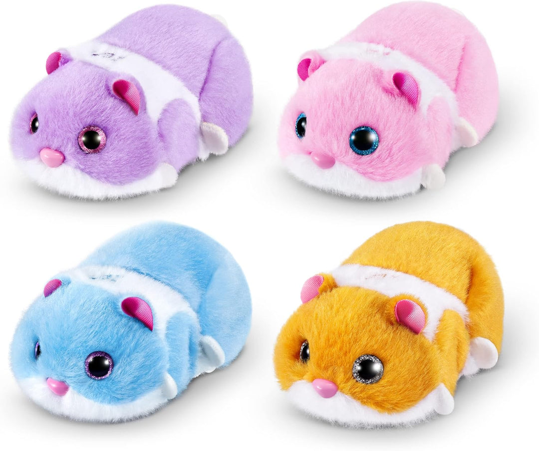 Pets Alive Hamster Mania von ZURU, Orange Hamster, Pet Nurture, Kuscheltier, Real Alive, 20+ Sounds
