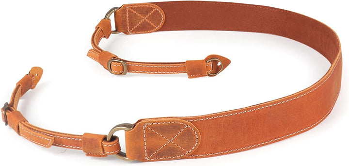 MegaGear MG1999 SLR, DSLR Schulter- oder Nackengurt aus echtem Leder (Kamel), Einheitsgrösse Camello