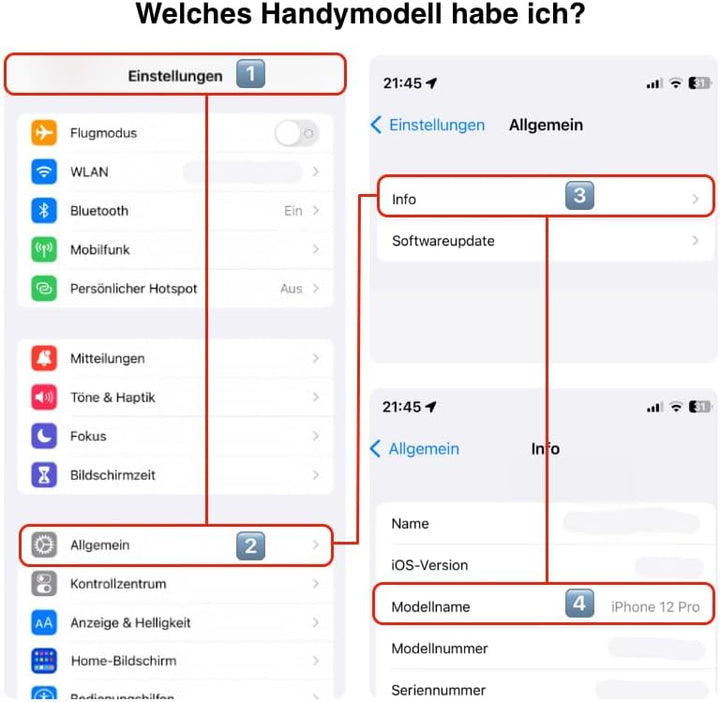 Jalouza - iPhone 14 Set - Handyhülle, Handykette und Kordel - kompatibel mit iPhone 14, iPhone 14 Pl