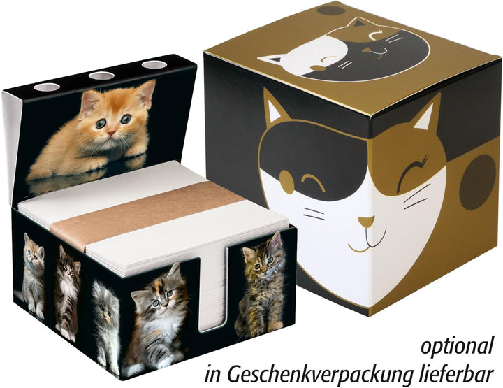 Zettelbox „handmade“, Schreibtisch organizer, personalisierbar mit eigenen Fotos, stabil verarbeitet