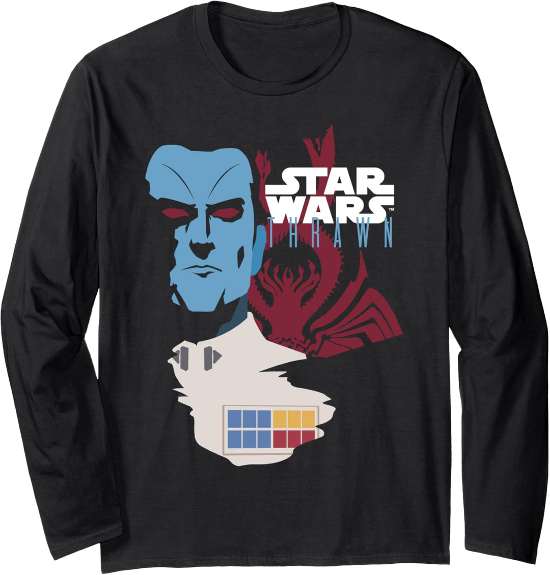 Star Wars Thrawn Colored Silhouette Poster Langarmshirt