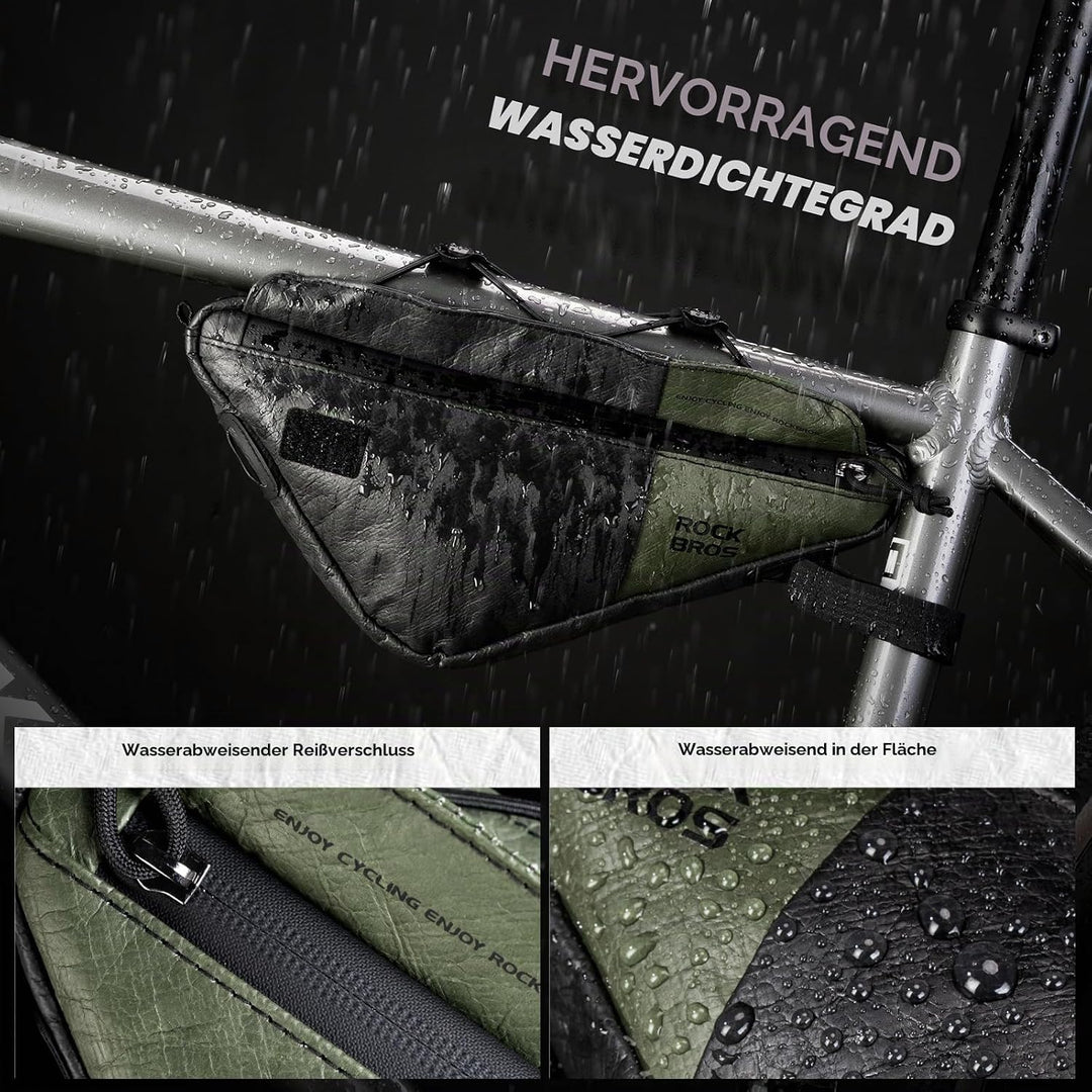 ROCKBROS Fahrrad Rahmentasche Dreiecktasche aus Ultraleicht Umweltfreundlich Material, Wasserabweise