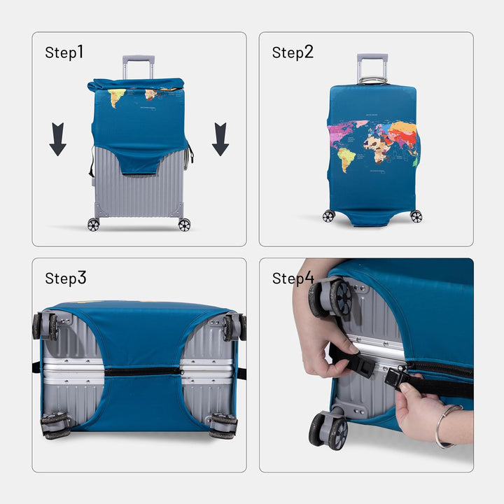 OrgaWise Kofferhülle Luggage Cover Gepäck Cover Gepäckabdeckung for Travel Luggage Schutzhülle Koffe