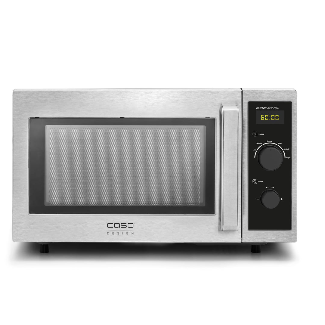 CASO CM1000 Ceramic, Gewerbemikrowelle, für Professionelle Gastronomie, Mikrowelle 1000 Watt stark,
