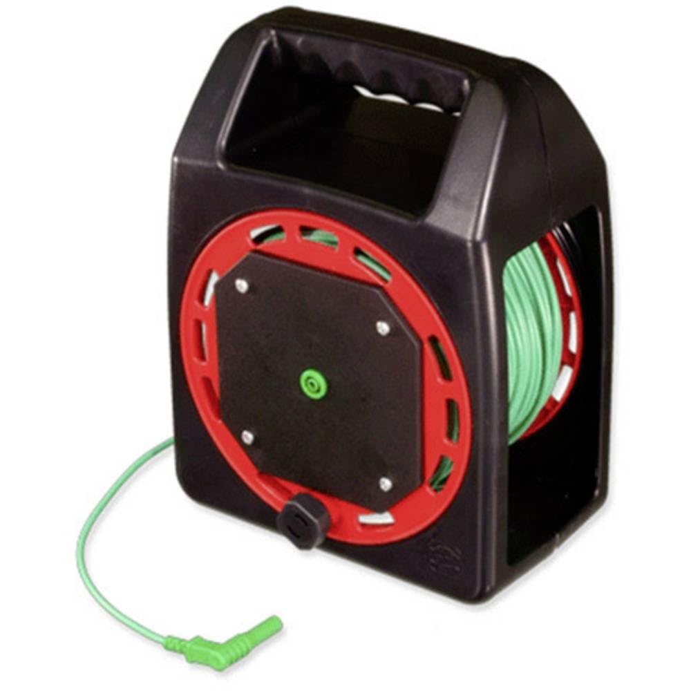 HT Instruments 2009690 TL-50MKT Verlängerung Verlängerungsleitung 50m, grün, auf praktischer Kabe