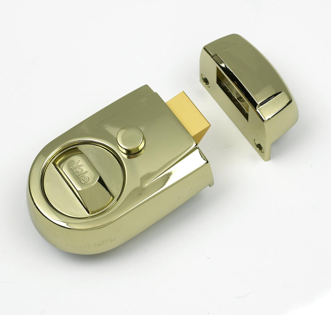 Yale Locks Y3 Nightlatch Modern Brasslux Modern 60 mm Messing-finish, Modern 60 mm Messing-finish