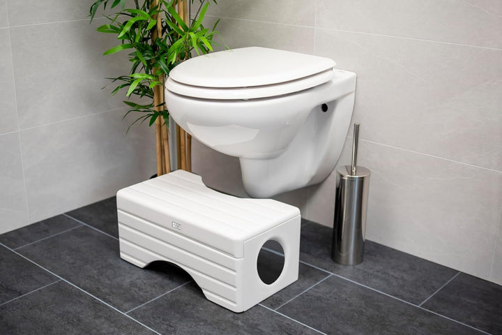 KAN Toilettenhocker Loki für Erwachsene - Toilettenhocker Holz - Klohocker - Badezimmerhocker -Toile