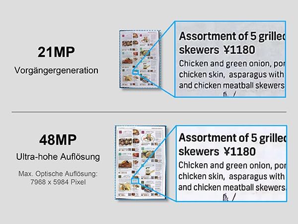 VIISAN K48 A3 Overhead Buchscanner – 48MP Sensor, 600 DPI, Automatische Seitenkrümmung-Glättung, Las