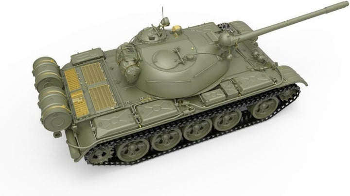 Mini Art 37027 1:35 T-55 Sov. Mittlerer Panzer-originalgetreue Nachbildung, Modellbau, Plastik Bausa