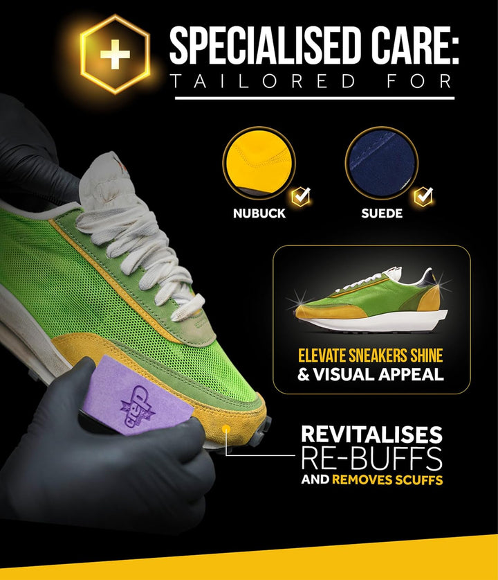 crep protect Box-Pack – Premium-Turnschuhe-Reinigungsset mit 6 x Turnschuhe-Reinigungstüchern, 2 x P