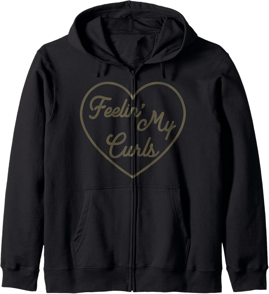 Trendy Curls Heart Kapuzenjacke