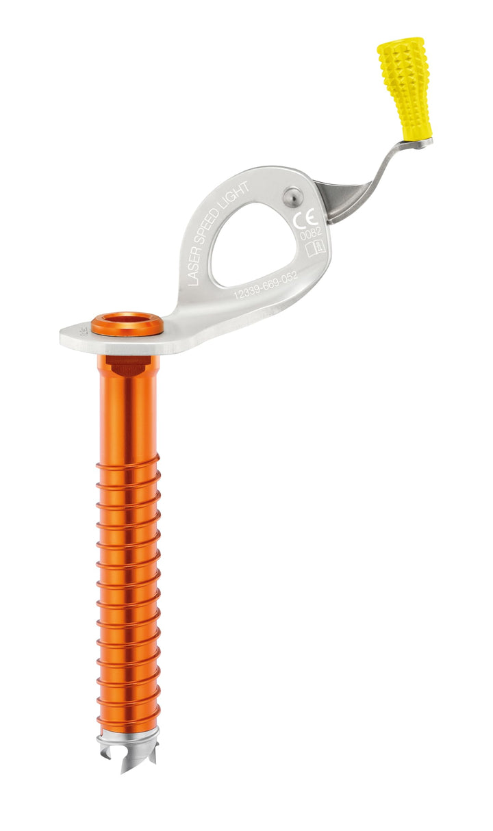 PETZL Unisex – Erwachsene Laser Speed Light Anchors 13cm Gelb, 13cm Gelb