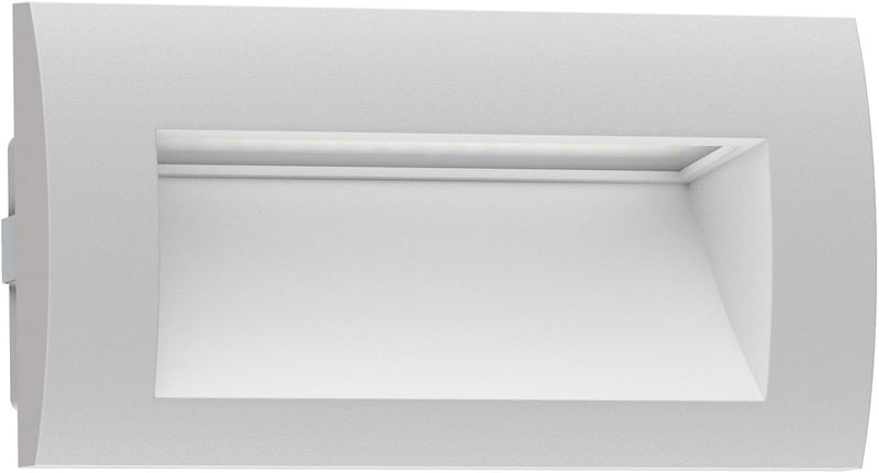 ledscom.de LED Wandeinbauleuchte ZIBAL, Downlight für aussen, IP65 matt, 140 x 70mm, 3,3 W, 223lm, k