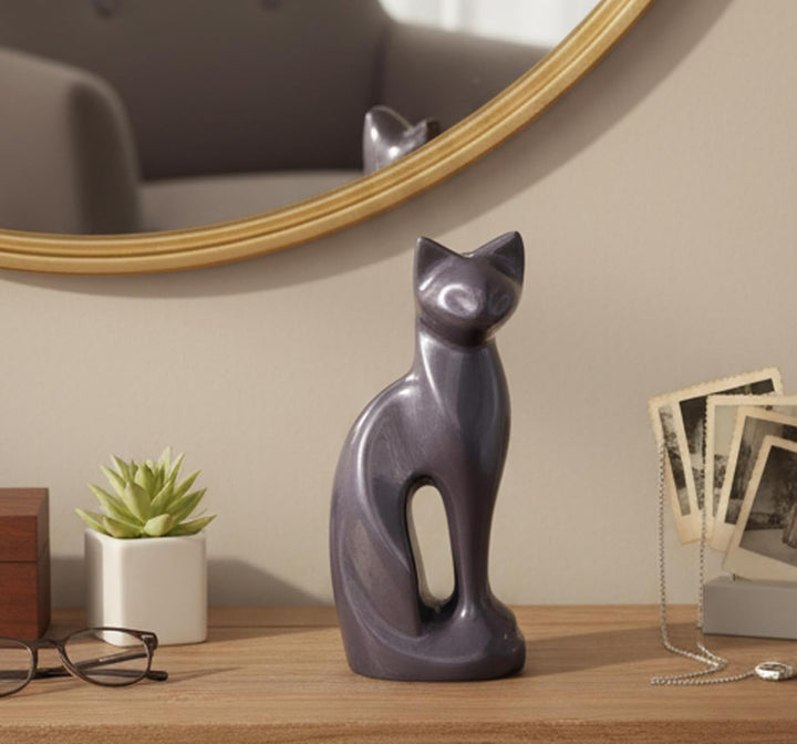 eSplanade pet cat cremation urn memorials urn behälter glas topf | Messingurne | Metallurne | Grabur