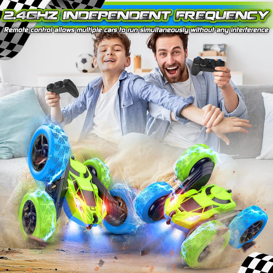cosone Ferngesteuerte Autos, 2,4 GHz Ferngesteuertes Autospielzeug mit Scheinwerfern, Allrad Offroad