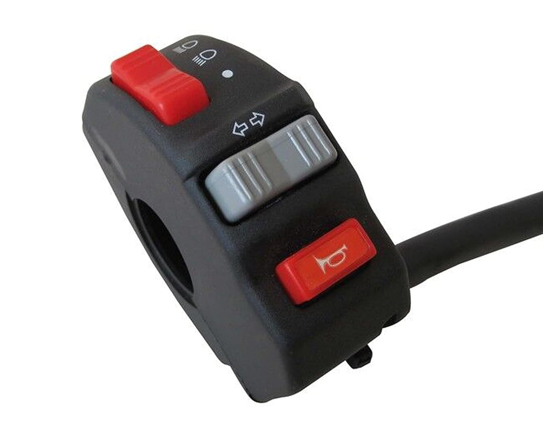 Motorrad Schalter Baugruppe Schaltanlage Cluster für Scheinwerfer, Blinker, Hupe Passend für 22mm 7/