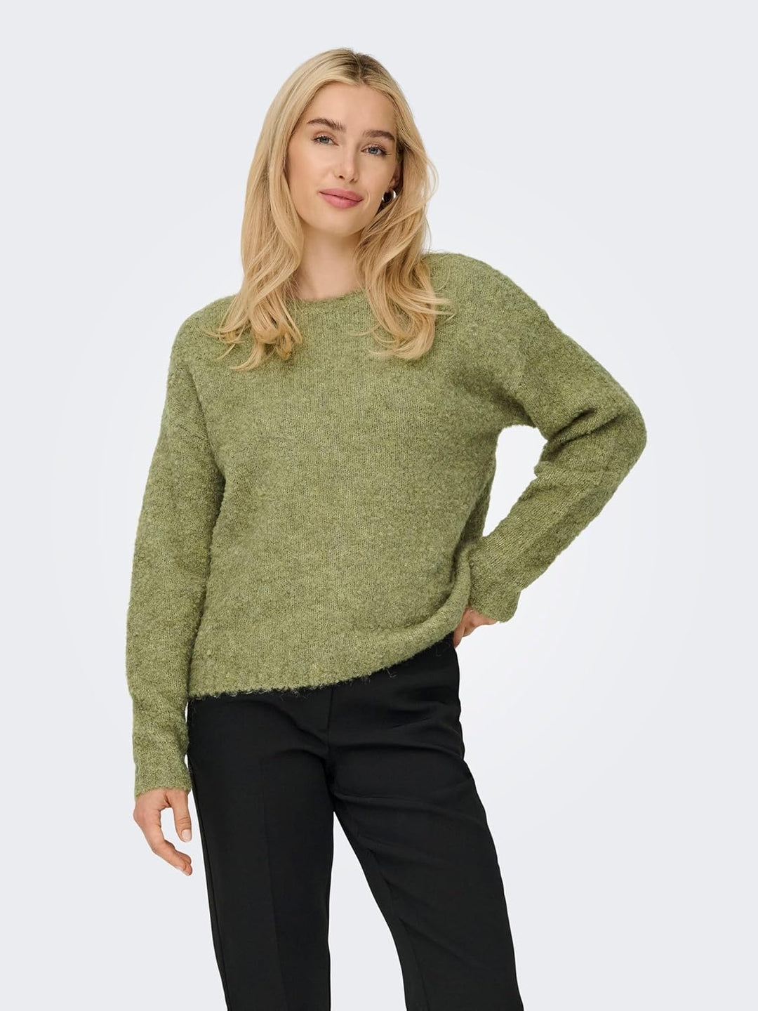 ONLY Damen Onlsima Ls O-neck Knt XS Mermaid, XS Mermaid