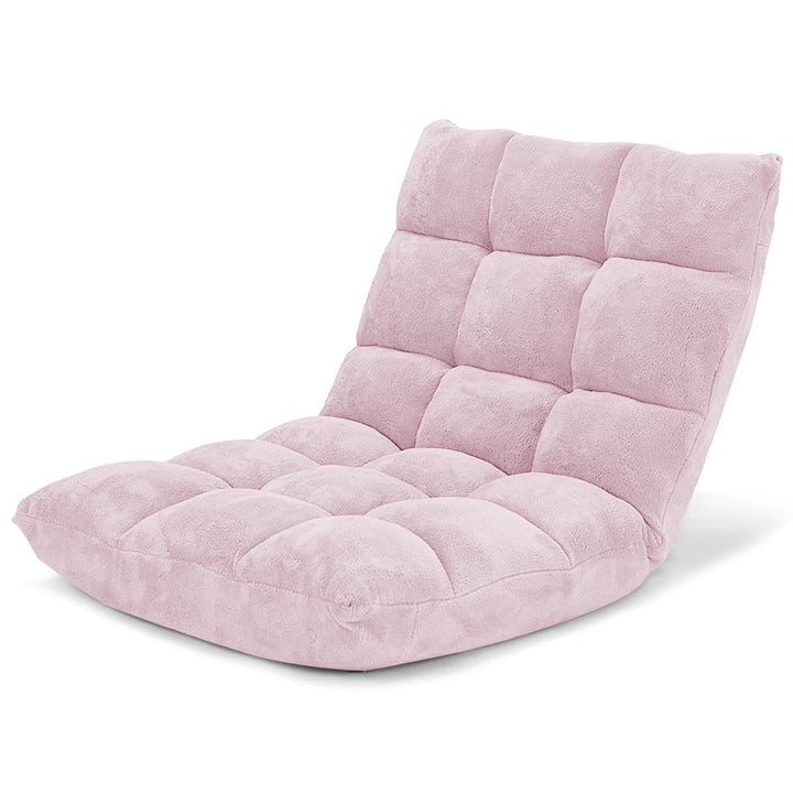 GOPLUS Bodenstuhl, Bodensofa mit Rückenlehne, Bodensessel mit Schlaffunktion, Floor Chair, Lazy Sofa
