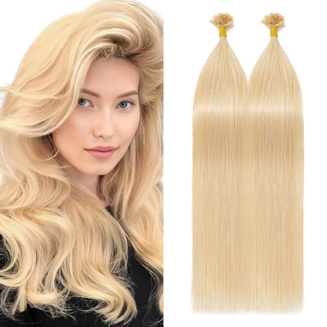Extensions Echthaar Bondings Haarverlängerung Glatt Natürlich Weich Haarteil Keratin U Tip 1 Gramm/S
