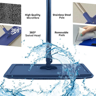 STARLYF AutoClean Mop - das Reinigungssystem mit automatisch trocknendem Mopp und Eimer, einem Mikro