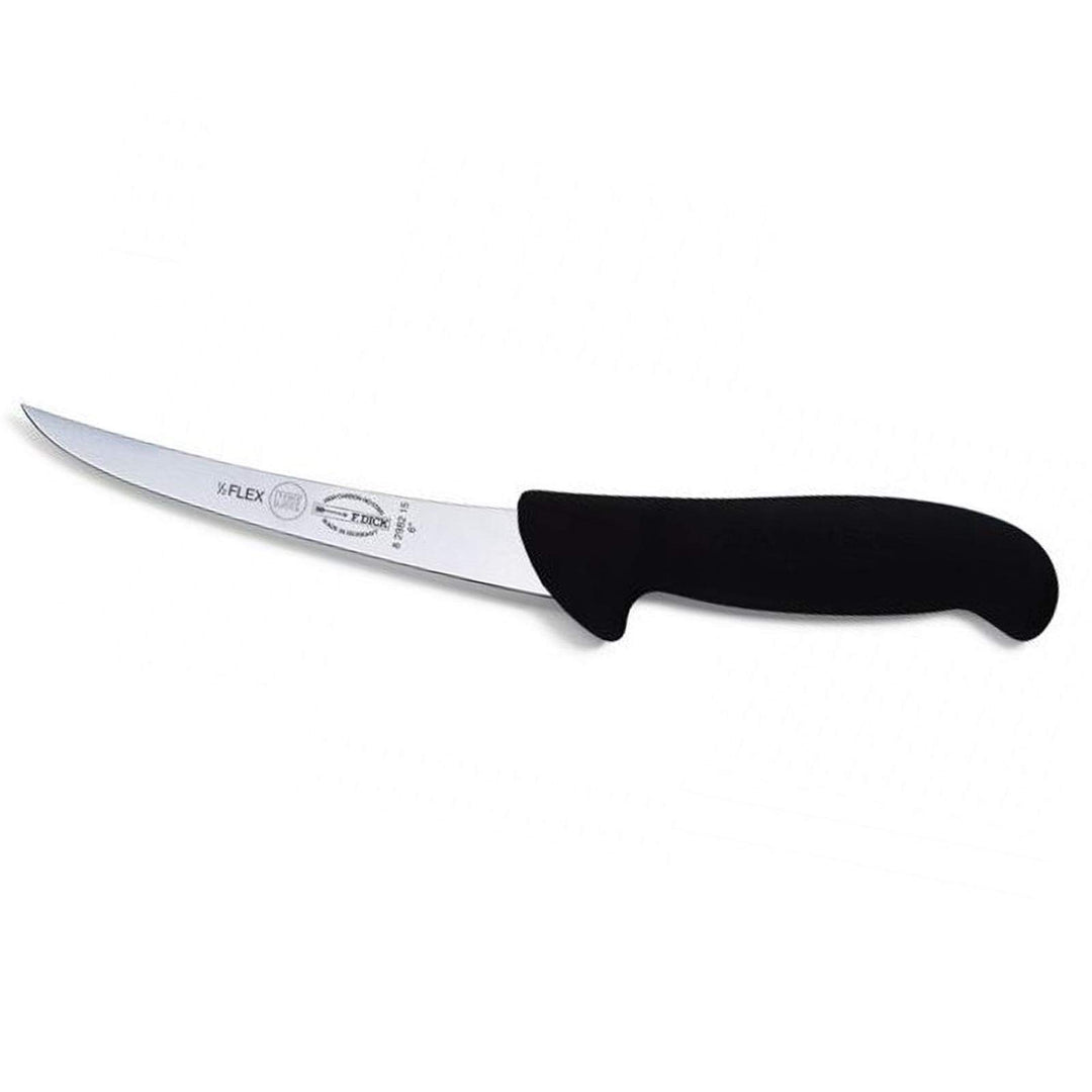 Dick Ausbeinmesser semi-flexibel 15 cm geschweift - Griff schwarz - für Fleischer, Metzger, Jäger un