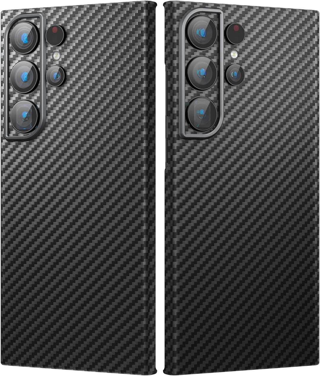 memumi Carbon Hülle für Galaxy S23 Ultra, 0.5 mm Superdünne, Hülle aus echter Aramidfaser [100% Aram