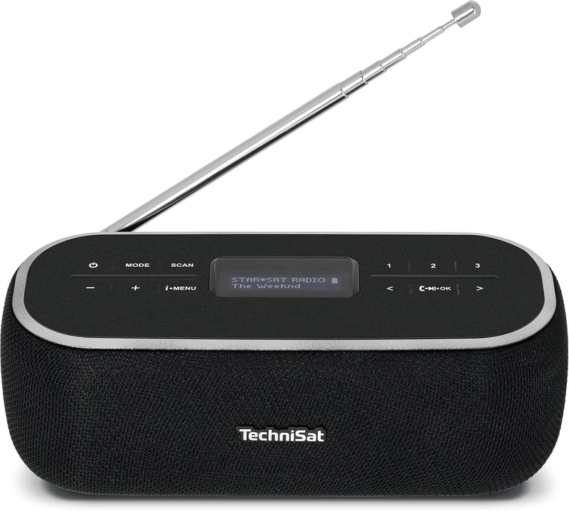 TechniSat DIGITRADIO BT 1 - tragbarer Bluetooth-Lautsprecher mit DAB+ Digitalradio (UKW, Uhr, Weckti