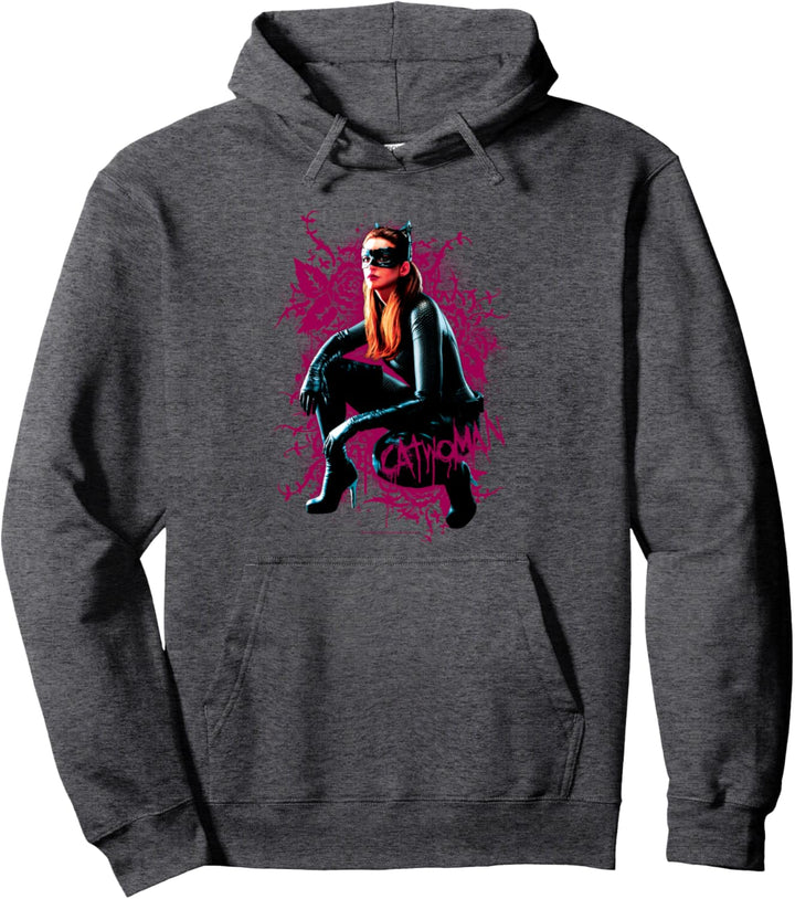 Batman Dark Knight Rises Catwoman Roses Pullover Hoodie