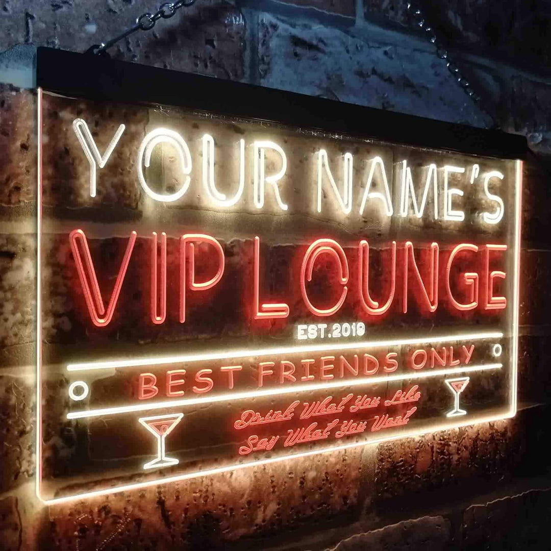 Personalized Your Name Est Year Theme VIP Lounge Bar Club Pub Dual Color LED Barlicht Neonlicht Lich