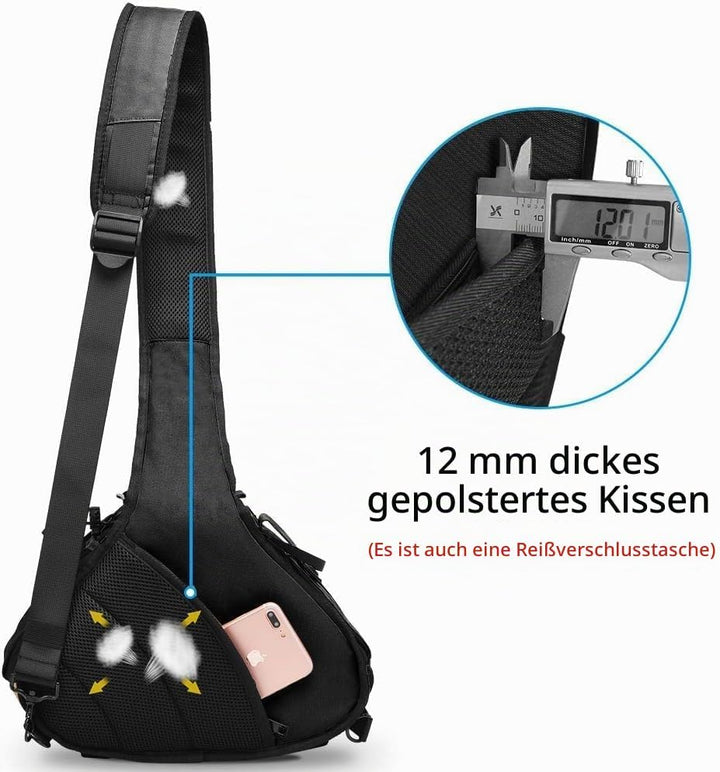 CADeN Kameratasche,Camera Sling Crossbag Fototasche Kamera Umhängetasche Kompatibel mit Canon Nikon