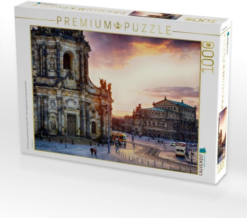 CALVENDO Puzzle Dresden 2017 / Geburtstagskalender Semperoper Dresden 1000 Teile Lege-Grösse 64 x 48