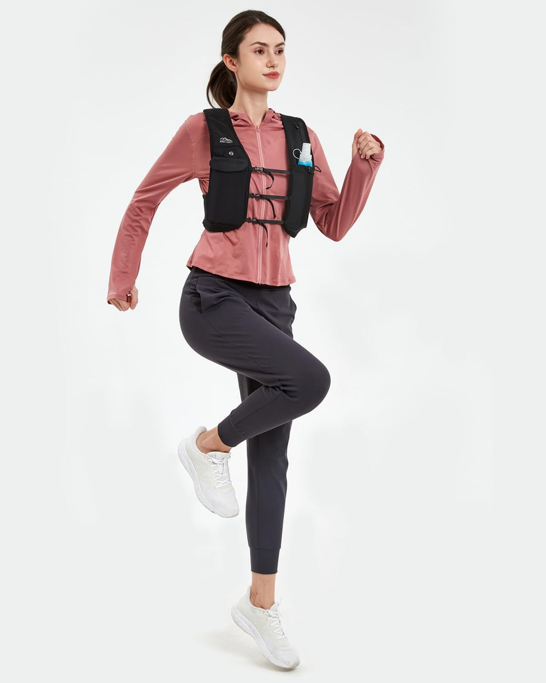 Zelvot Laufweste für Damen und Herren, Europäisches Originalpatent, Verstellbare Brustgurte, Trinkwe