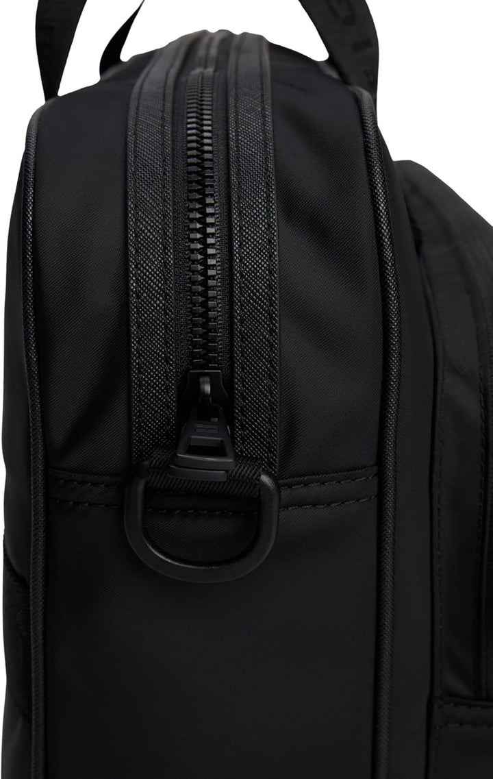 Tommy Hilfiger Herren Laptoptasche Repreve mit Trolley-Riemen, Schwarz (Black), Einheitsgrösse Black