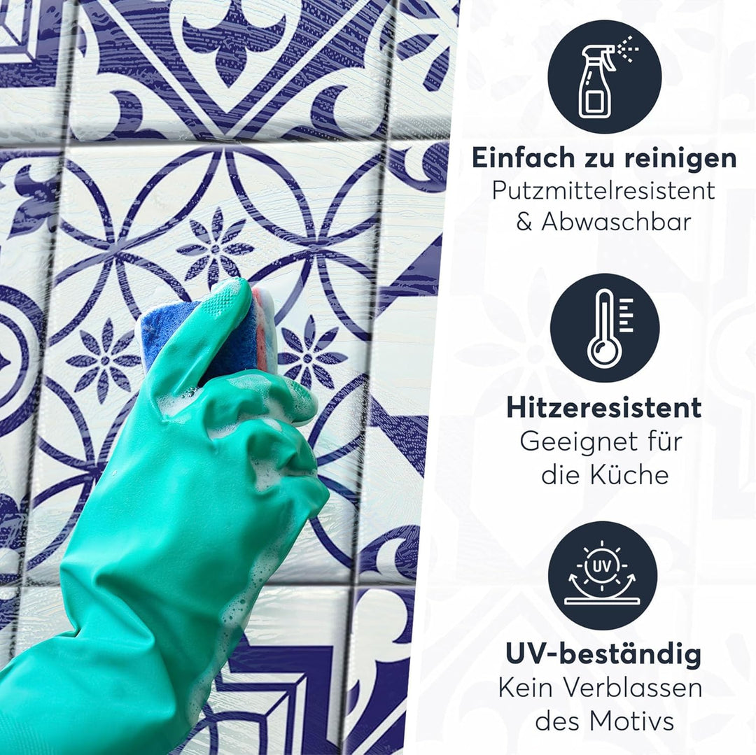 CREATISTO Mosaik Klebefliesen Stickerfliesen Fliesenfolie - Klebefolie Aufkleber für Fliesen I Stick