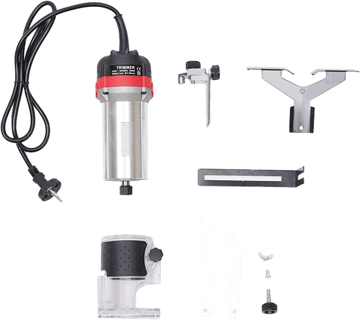 220V 30000RPM Oberfräse Trim Router - Elektrischer Hand Trimmer für 1/4" Holz. Kantenfräse mit 800W