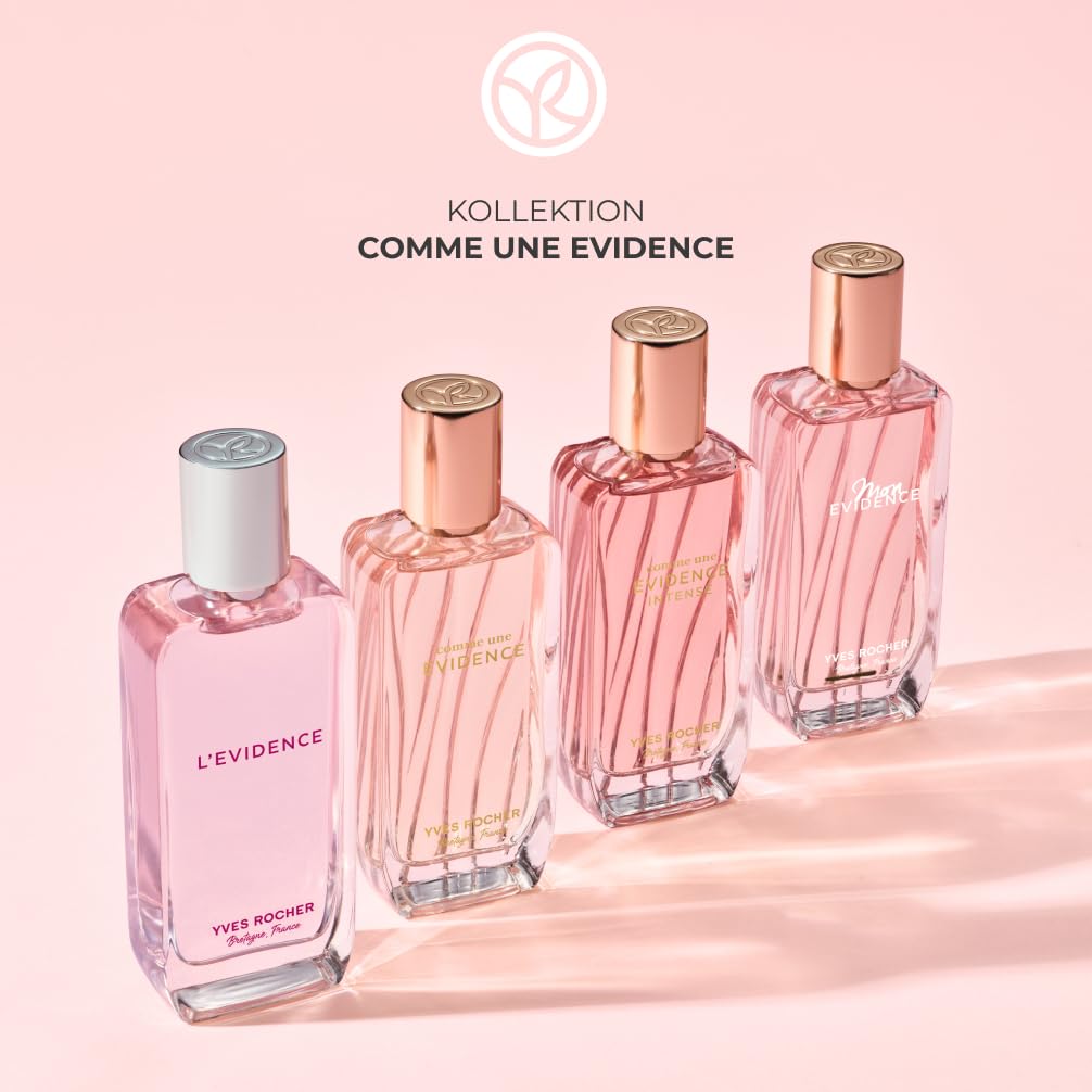 Yves Rocher COMME UNE EVIDENCE - Eau de Parfum Intense für Damen - Blumiger Chypre-Duft mit Rose, we