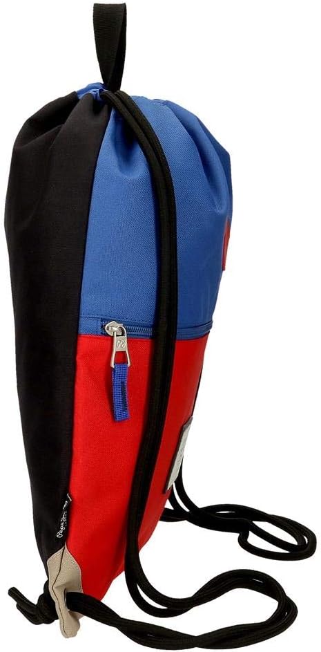 Pepe Jeans Dany Turnhalle mit Reissverschluss Sac Blau 35x46 cms Polyester Tasche Rucksack Blau, Tas