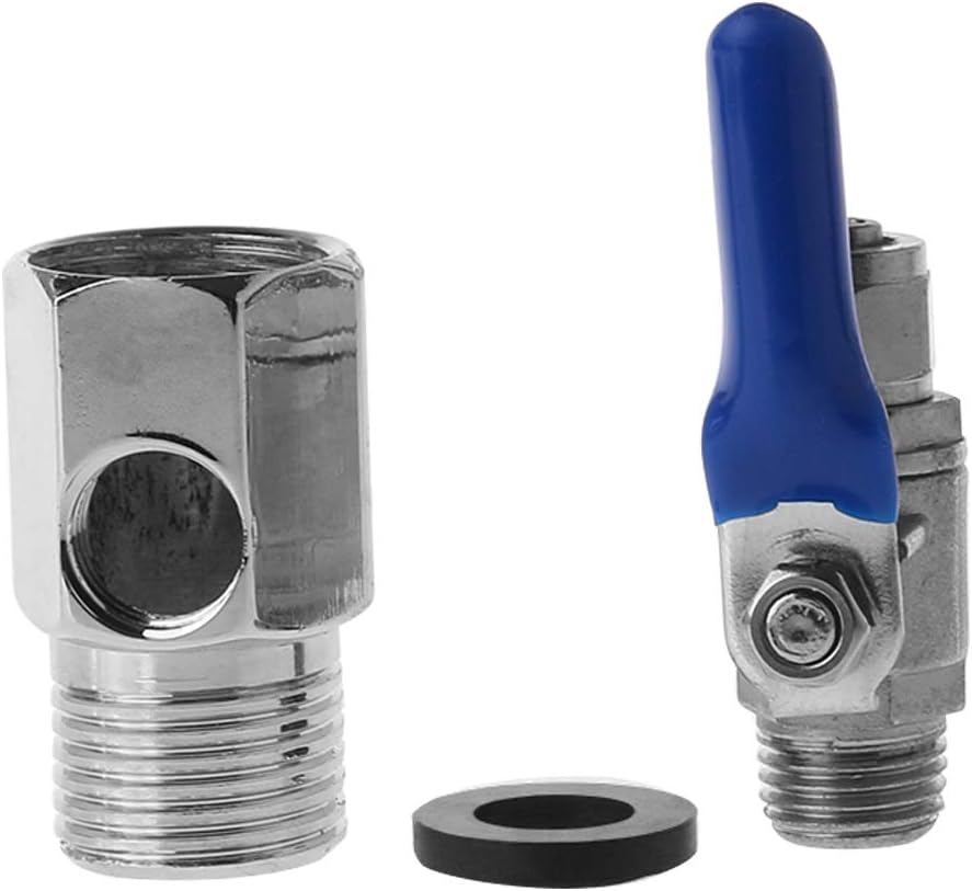 Wasserreiniger Umkehrosmose T-Stück-Einlass für Set 1/2 Zoll bis 1/4 Zoll Wanne Kunststoff + Kupfer