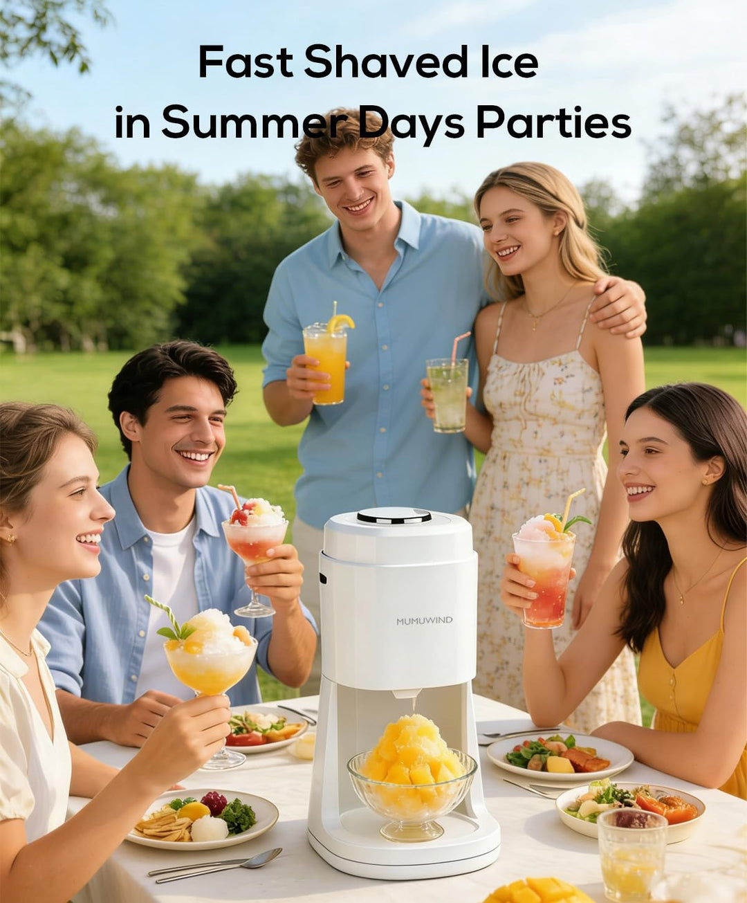 Slushy Maker Ice Shaver, ice crusher, slush-ijsmachine, Elektrische crushed ice maker is geschikt vo